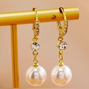 Pearl Drop Dangle Earrings